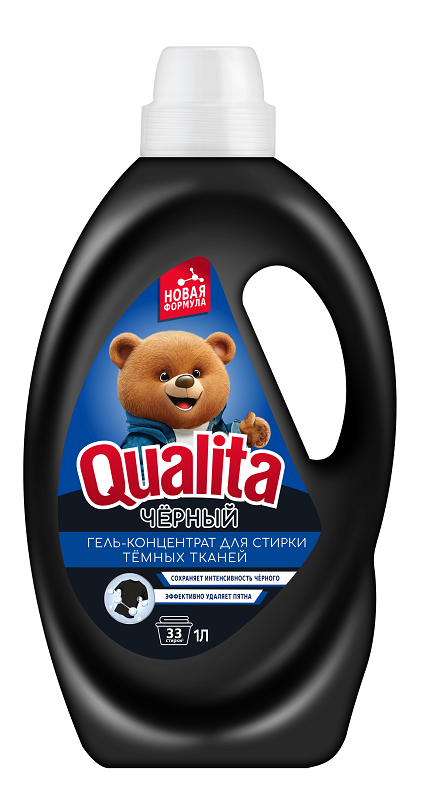 QUALITA гель д/стирки темного белья флакон 1000мл