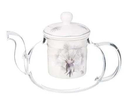 LEFARD Dandelion чайник стеклянный с фарфоровым ситом 650мл 87-293