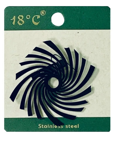 Брошь Виток цв.черный нерж.сталь L 230691