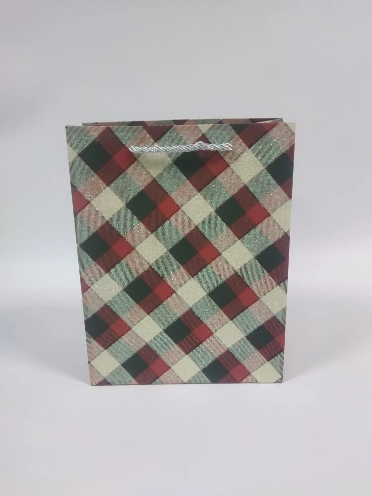 Пакет подарочный 23*18*10см Клетка/ромбы EL231107280