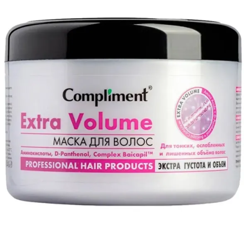 COMPLIMENT маска д/волос экстра густота и объём 500мл