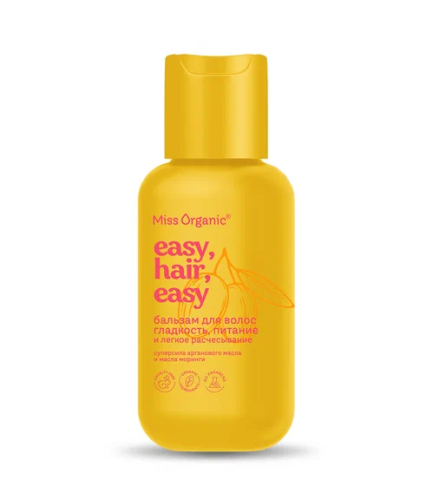 MISS ORGANIC бальзам д/волос гладкость и питание easy hair easy 90мл