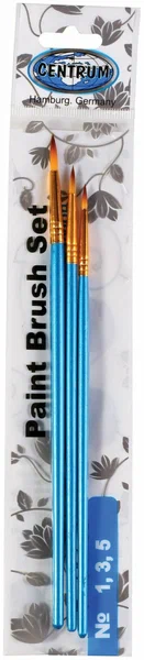 CENTRUM набор кистей капибара из нейлона 3шт №1,3,5 77791