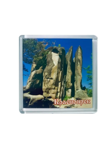 Магнит акрил дизайн столбы перья К26