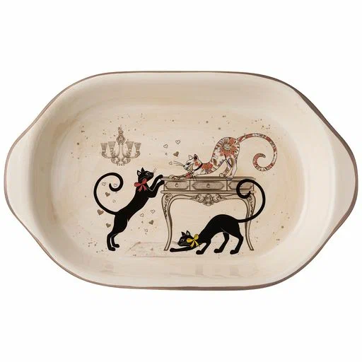 AGNESS Парижские Коты блюдо 28*17,5*4,5см 358-1731