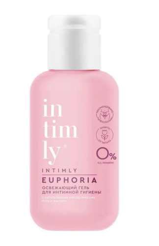 INTIMLY гель д/интимной гигиены освежающий роза и жасмин 65мл