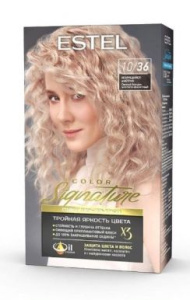 ESTEL Color signature краска д/волос стойкая крем-гель т.10/36 искрящийся аметрин