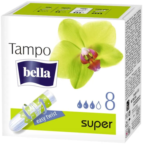 BELLA тампоны без аппликатора premium comfort super 8шт