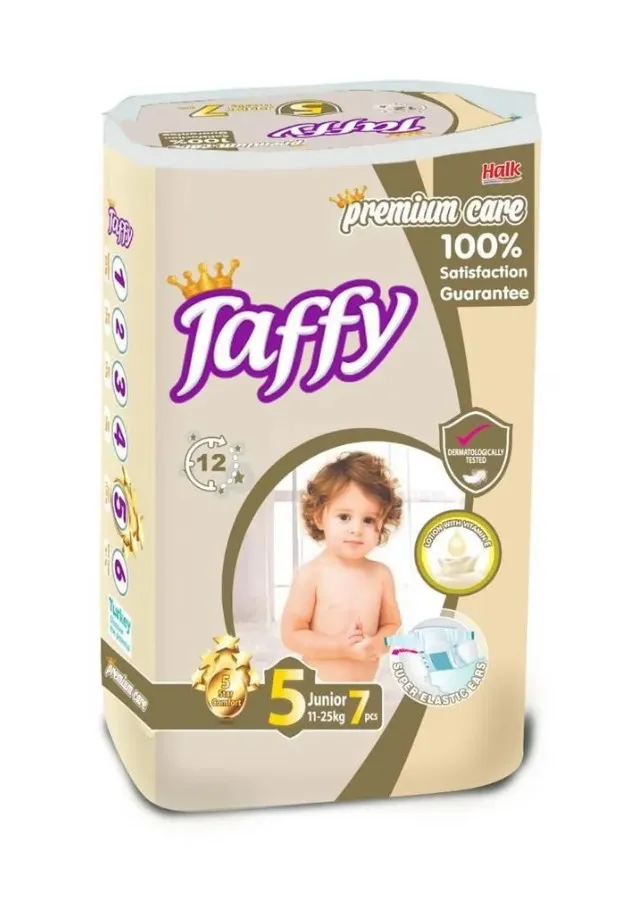 TAFFY PREMIUM CARE подгузники детские №5 11-25кг 7шт