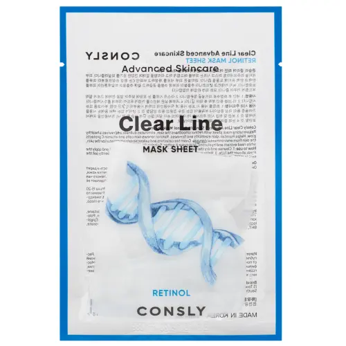 CONSLY Clear Line маска тканевая омолаживающая с ретинолом 25мл