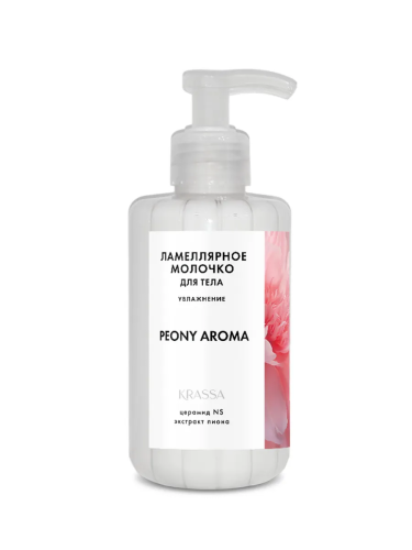 KRASSA AROMA молочко-флюид д/тела увлажнение пион 300мл