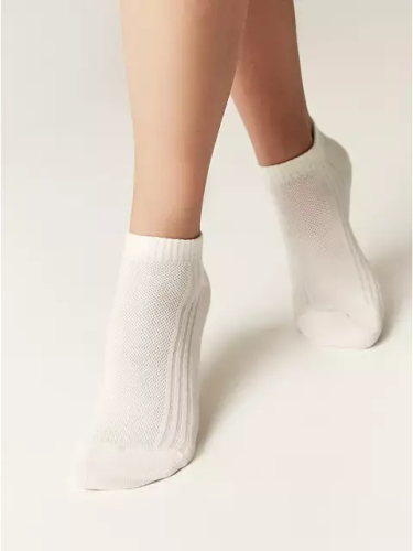 CONTE носки женские короткие classic 7С-34СП 016 молочный р.25-27