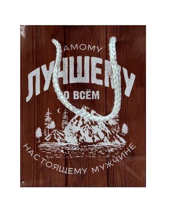 Пакет подарочный 12*15*6см самому лучшему во всём 6582724 (10)