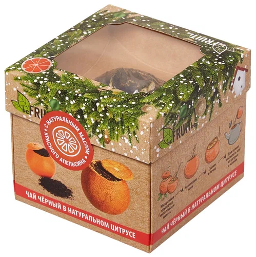 BEFRUITBE чай черный в цитрусе с имбирем корицей и ароматом яблока 50г