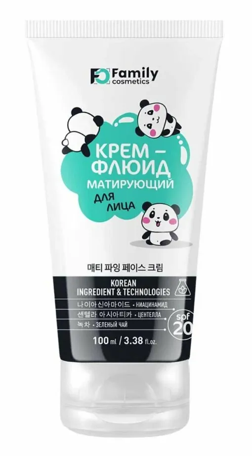 FAMILY COSMETICS крем флюид д/лица матирующий 100мл