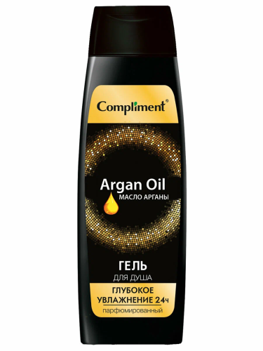COMPLIMENT гель/душа парфюмированный c аргановым маслом увлажнение 24ч 400мл