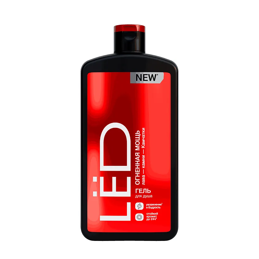 LЁD гель д/душа муж. парфюмированный огненная мощь 490мл