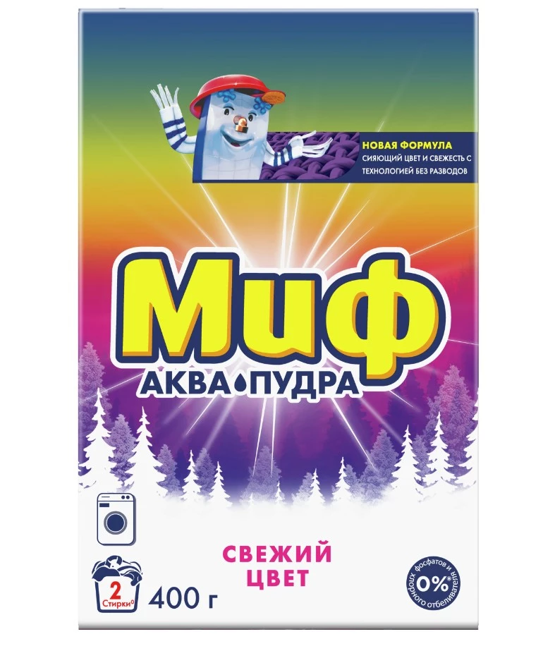 МИФ порошок стир automat свежий цвет 400г (11)