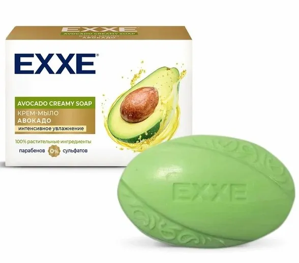 EXXE крем-мыло туалетное авокадо 90г
