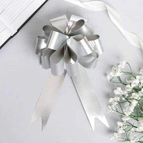 Бант-шар №3 серебряный 2859593 (30)