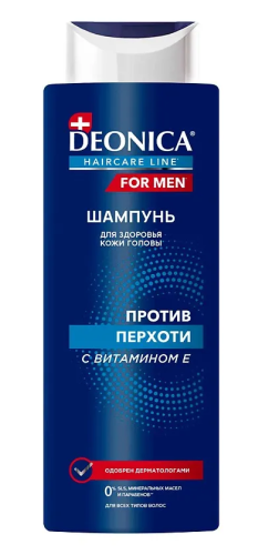 DEONICA MEN шампунь д/волос против перхоти 380мл