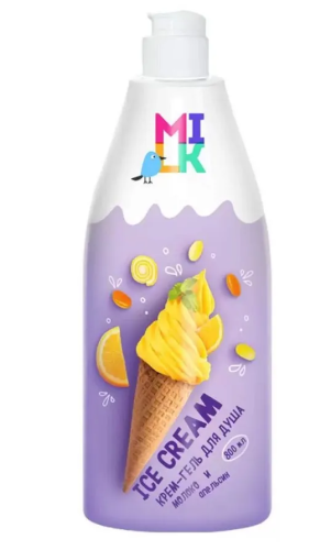 MILK НАТУР крем-гель д/душа молоко и апельсин 800мл
