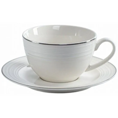 FIORETTA Fiesta цв.белый чайная пара 220мл TDS725