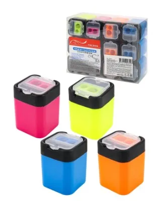 Точилка д/карандашей пластиковая с контейнером ТК-0340