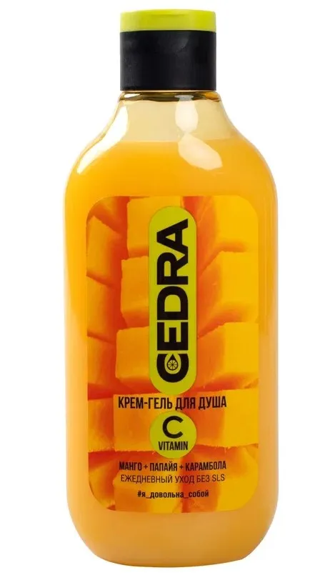 CEDRA гель д/душа манго-папайя-карамбола 300мл