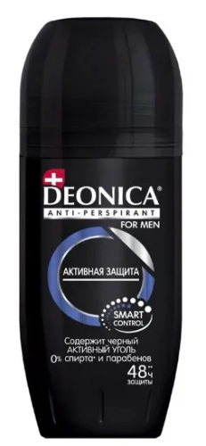 DEONICA FOR MEN антиперспирант активная защита 50мл ролл