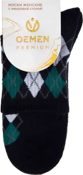 OEMEN носки женские с махровой стопой PW738-4 т.синий р.23-25