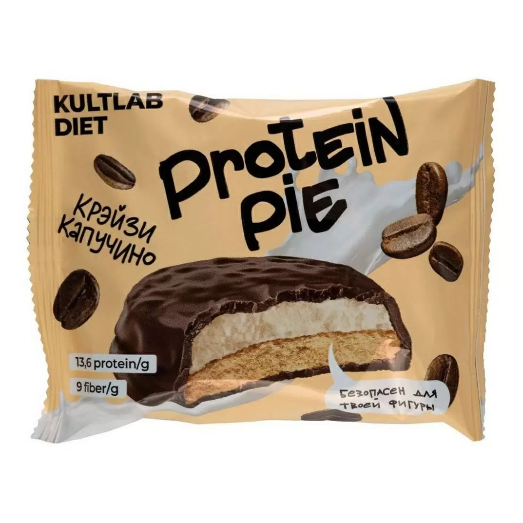 КУЛЬТЛАБ печенье протеиновое крэйзи капучино без сахара 60г/8