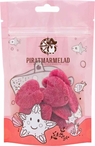 PIRATMARMELAD мармелад сердца красные 125г