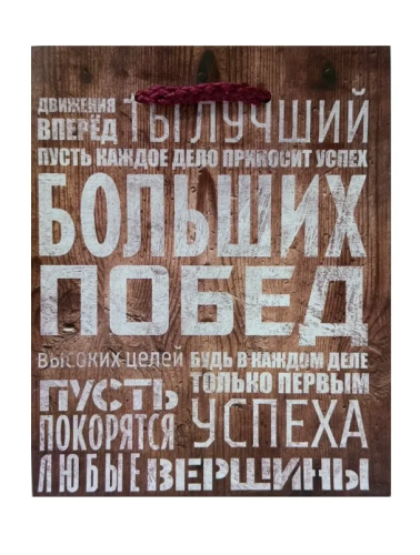 Пакет подарочный 12*15*6см больших побед 2584318 (10)