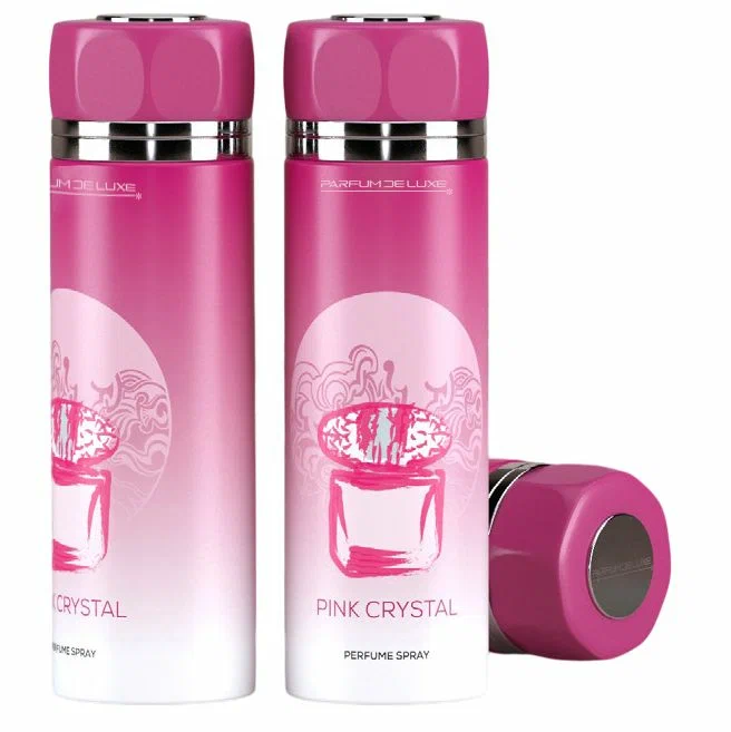 PARFUM DE LUXE дезодорант-спрей д/женщин парфюмированный pink crystal 200мл