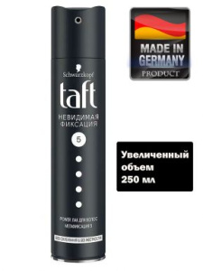 TAFT лак д/волос пауэр невидимая фиксация мегафиксация 250мл