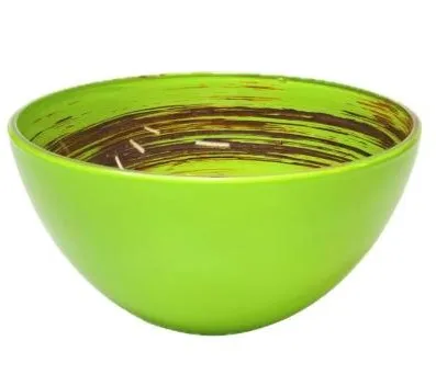 ДЕКОСТЕК Торнадо цв.салатовый-оранжевый салатник большой 326/1-Н