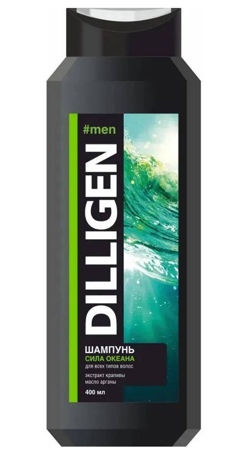 DILLIGEN шампунь д/волос муж. сила океана 400мл
