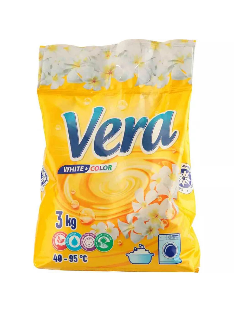 ВЕРА порошок стиральный автомат white&color 3кг
