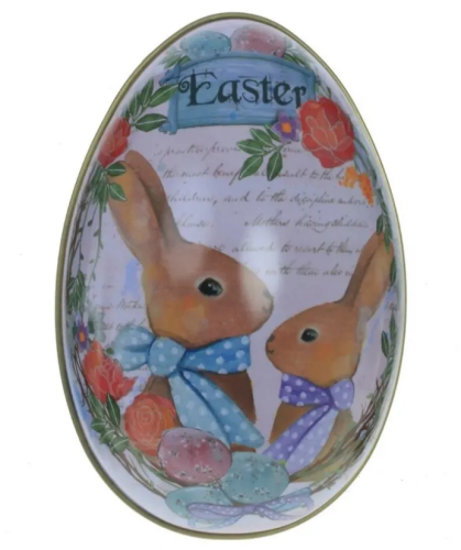 Яйцо-шкатулка 13*8,5*10см металл 768516