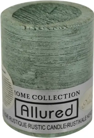 NATA M свеча стиль зеленый металлик 6,2*7,5см 195г