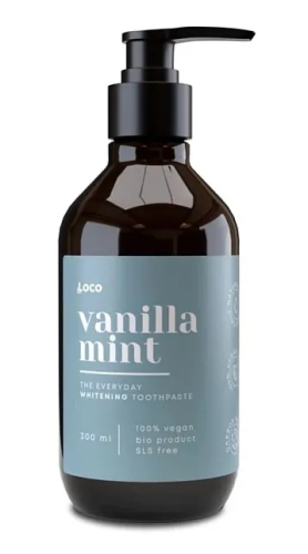 LOCO SMILE паста зубная vanilla mint нежная ваниль и мята 300мл