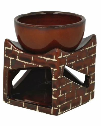 Аромалампа куб ассортимент керамика 8,5см 05101