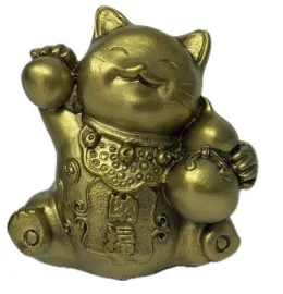 Набор китайский котик цв.бронза 7см 2шт EJ25381