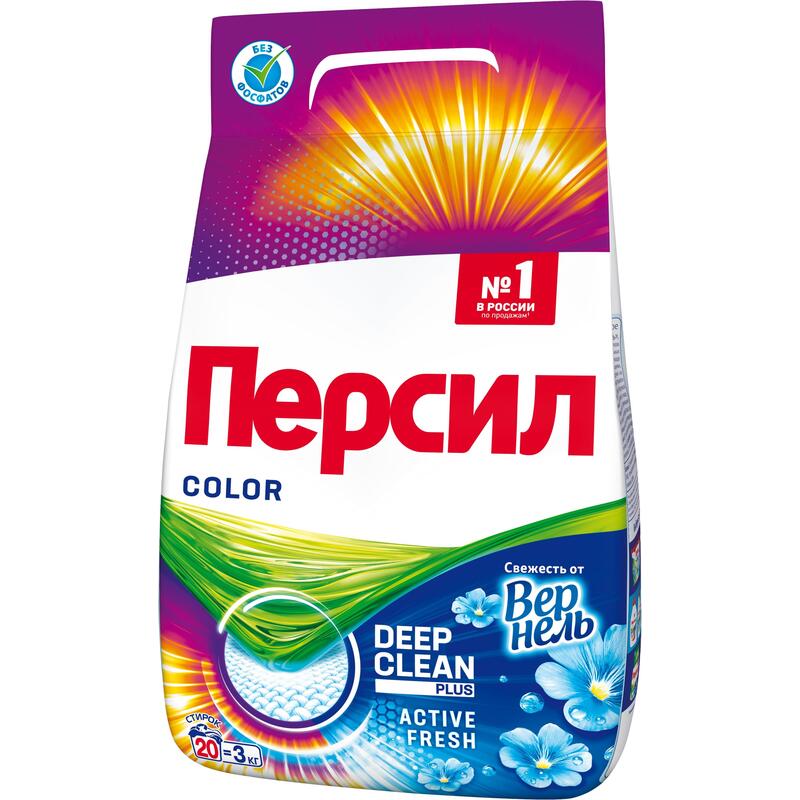 ПЕРСИЛ порошок стир color свежесть вернеля 3000г