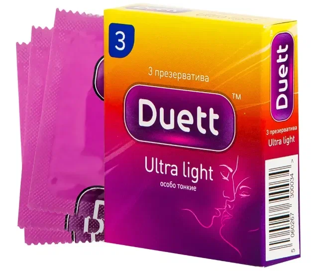 DUETT Презервативы ultra light 3шт