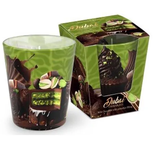 BARTEK свеча аромат.в стакане дубайский шоколад 115г