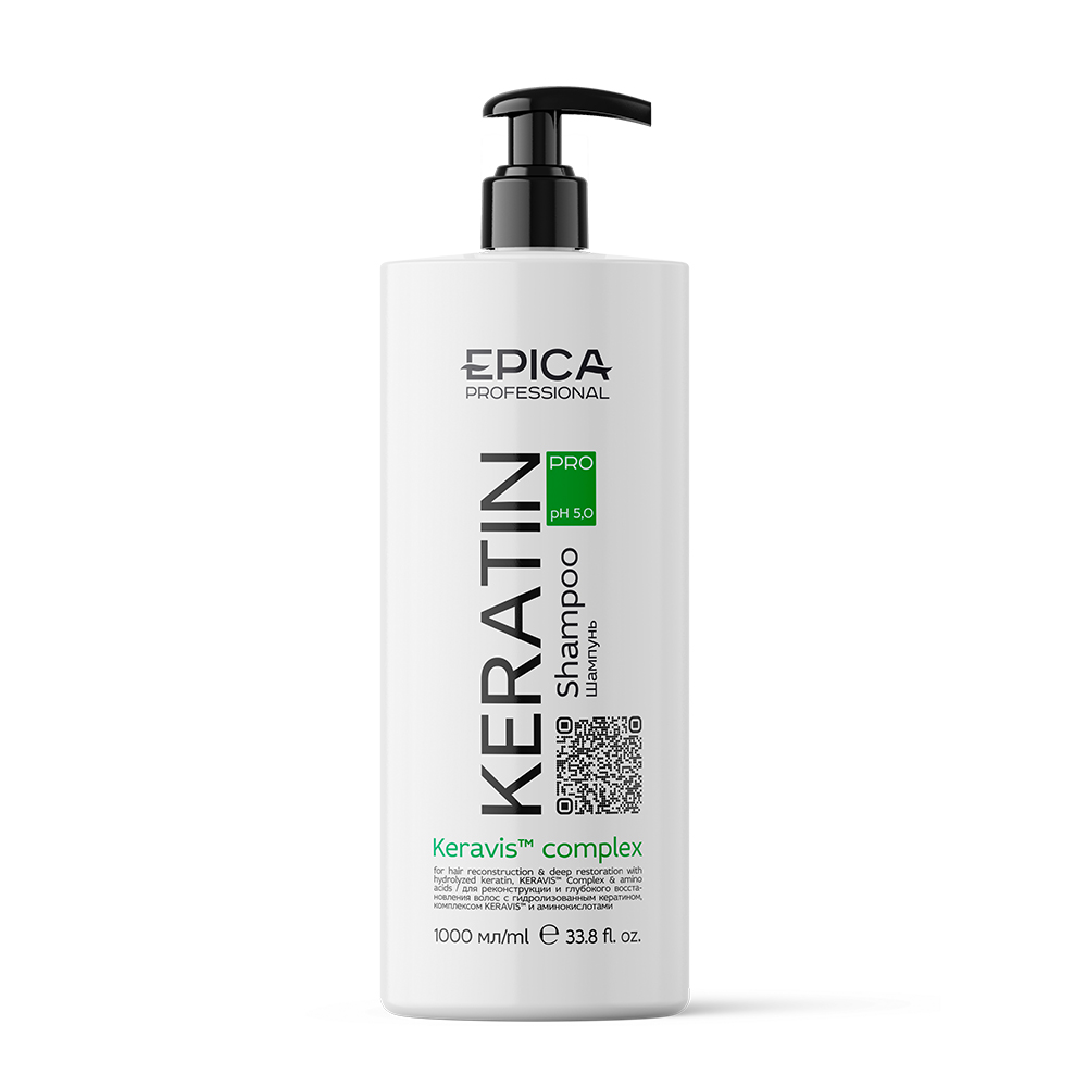EPICA Professional Keratin Pro шампунь д/реконструкции и глубокого восстановления волос 1000мл