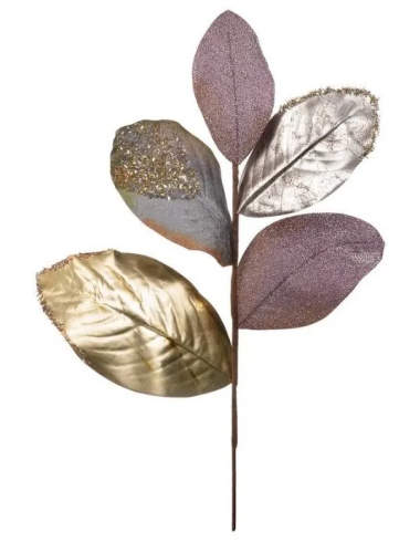 Растение искусственное металлический пурпур 58см aj-158