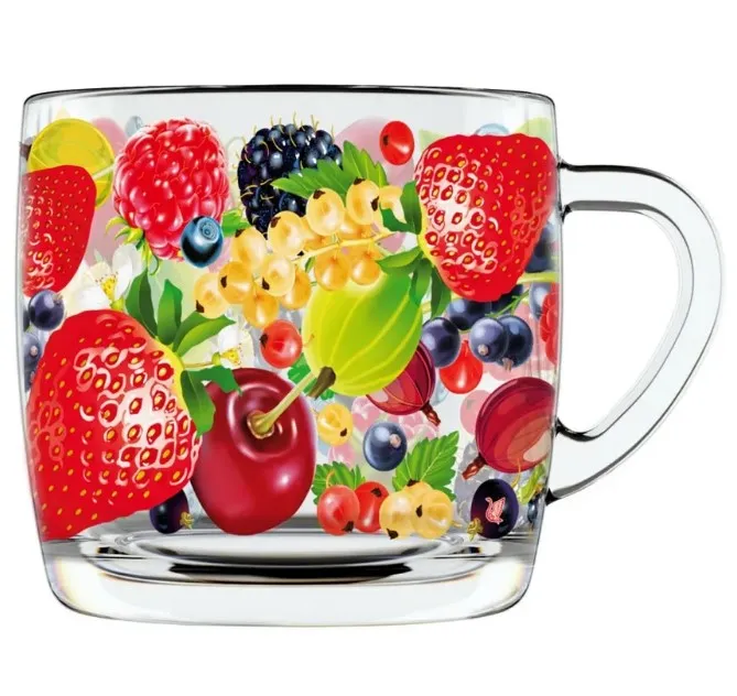 ДЕКОСТЕК кружка д/чая ягоды 300мл 2134-Д